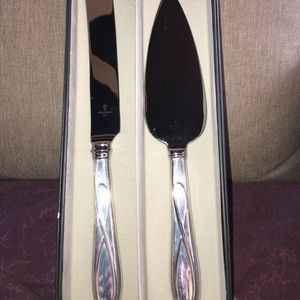 Waterford Silver Plated 2 Piece Cake Serving Set